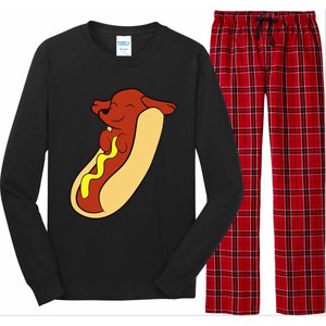 Hotdog Lover Hotdog Dachshund Hot Dog Long Sleeve Pajama Set