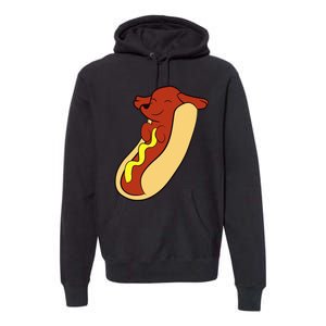 Hotdog Lover Hotdog Dachshund Hot Dog Premium Hoodie