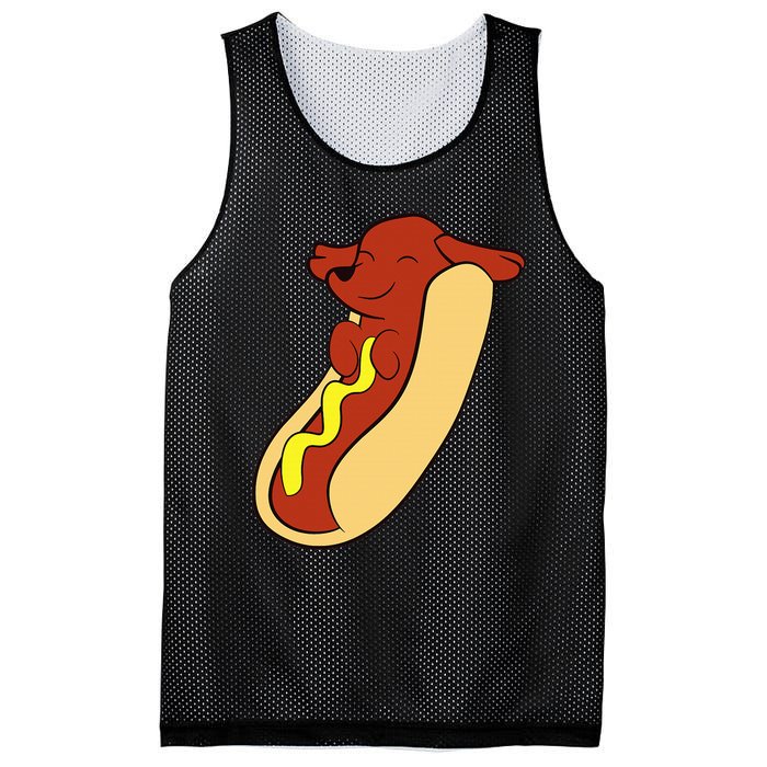 Hotdog Lover Hotdog Dachshund Hot Dog Mesh Reversible Basketball Jersey Tank