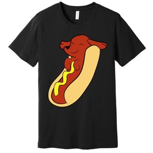 Hotdog Lover Hotdog Dachshund Hot Dog Premium T-Shirt