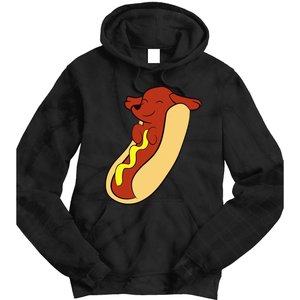 Hotdog Lover Hotdog Dachshund Hot Dog Tie Dye Hoodie