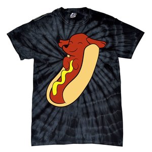 Hotdog Lover Hotdog Dachshund Hot Dog Tie-Dye T-Shirt