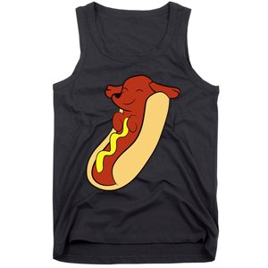 Hotdog Lover Hotdog Dachshund Hot Dog Tank Top