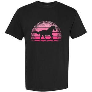 Horse Lover Horseback Riding Cow Pink Western Garment-Dyed Heavyweight T-Shirt