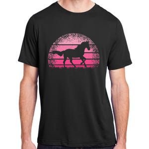 Horse Lover Horseback Riding Cow Pink Western Adult ChromaSoft Performance T-Shirt