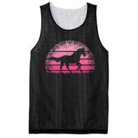 Horse Lover Horseback Riding Cow Pink Western Mesh Reversible Basketball Jersey Tank