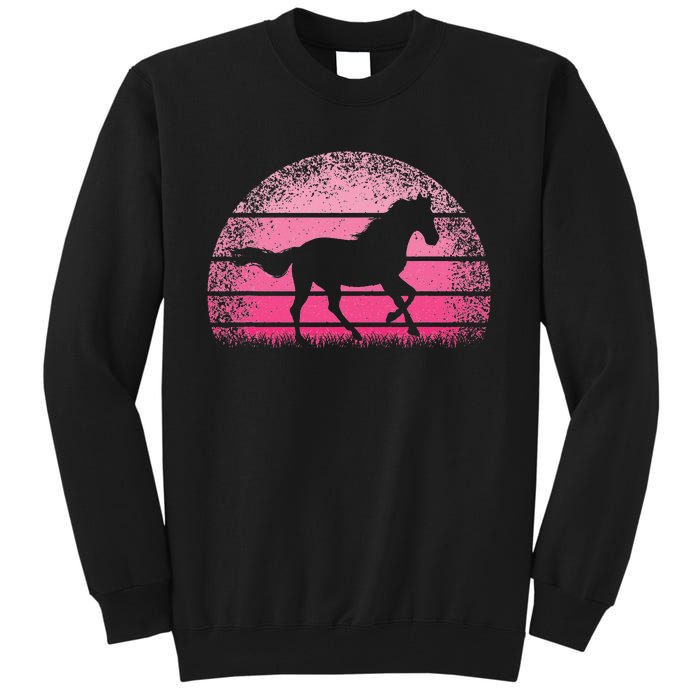 Horse Lover Horseback Riding Cow Pink Western Tall Sweatshirt