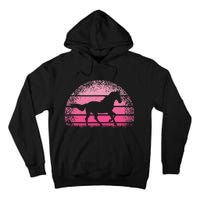 Horse Lover Horseback Riding Cow Pink Western Tall Hoodie