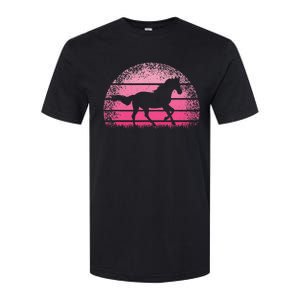 Horse Lover Horseback Riding Cow Pink Western Softstyle CVC T-Shirt