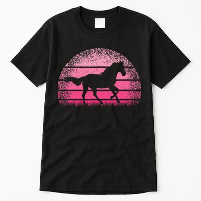 Horse Lover Horseback Riding Cowgirl Pink Western Tall T-Shirt