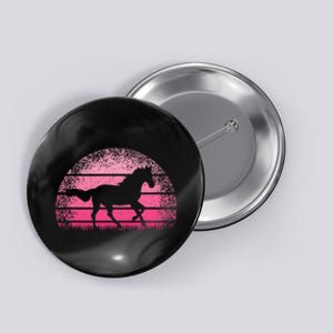 Horse Lover Horseback Riding Cowgirl Pink Western Button