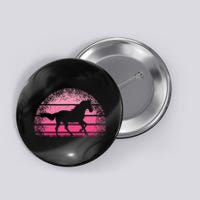 Horse Lover Horseback Riding Cowgirl Pink Western Button