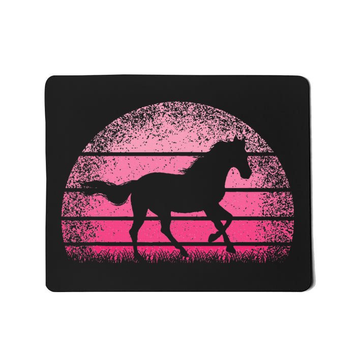 Horse Lover Horseback Riding Cowgirl Pink Western Mousepad