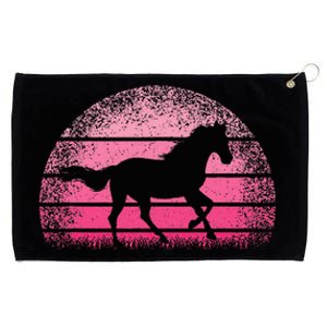 Horse Lover Horseback Riding Cowgirl Pink Western Grommeted Golf Towel