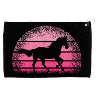 Horse Lover Horseback Riding Cowgirl Pink Western Grommeted Golf Towel