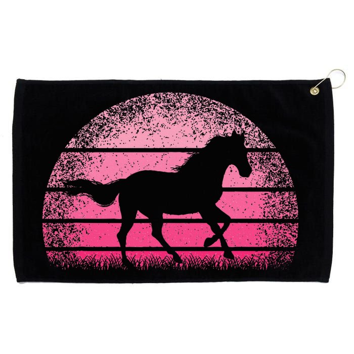 Horse Lover Horseback Riding Cowgirl Pink Western Grommeted Golf Towel