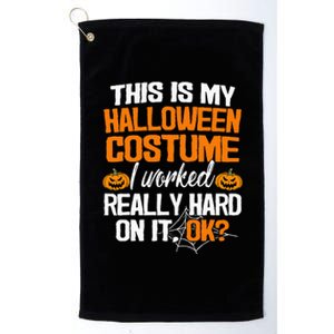 Hilarious LastMinute Halloween Costume Idea Platinum Collection Golf Towel