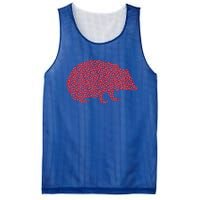 Hedgehog Lover Heart Shape Hedgehog Valentine's Day Funny Gift Mesh Reversible Basketball Jersey Tank