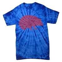 Hedgehog Lover Heart Shape Hedgehog Valentine's Day Funny Gift Tie-Dye T-Shirt