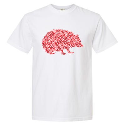 Hedgehog Lover Heart Shape Hedgehog Valentine's Day Funny Gift Garment-Dyed Heavyweight T-Shirt