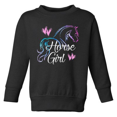 HORSE Love Horses Riding Rider Toddler Sweatshirt