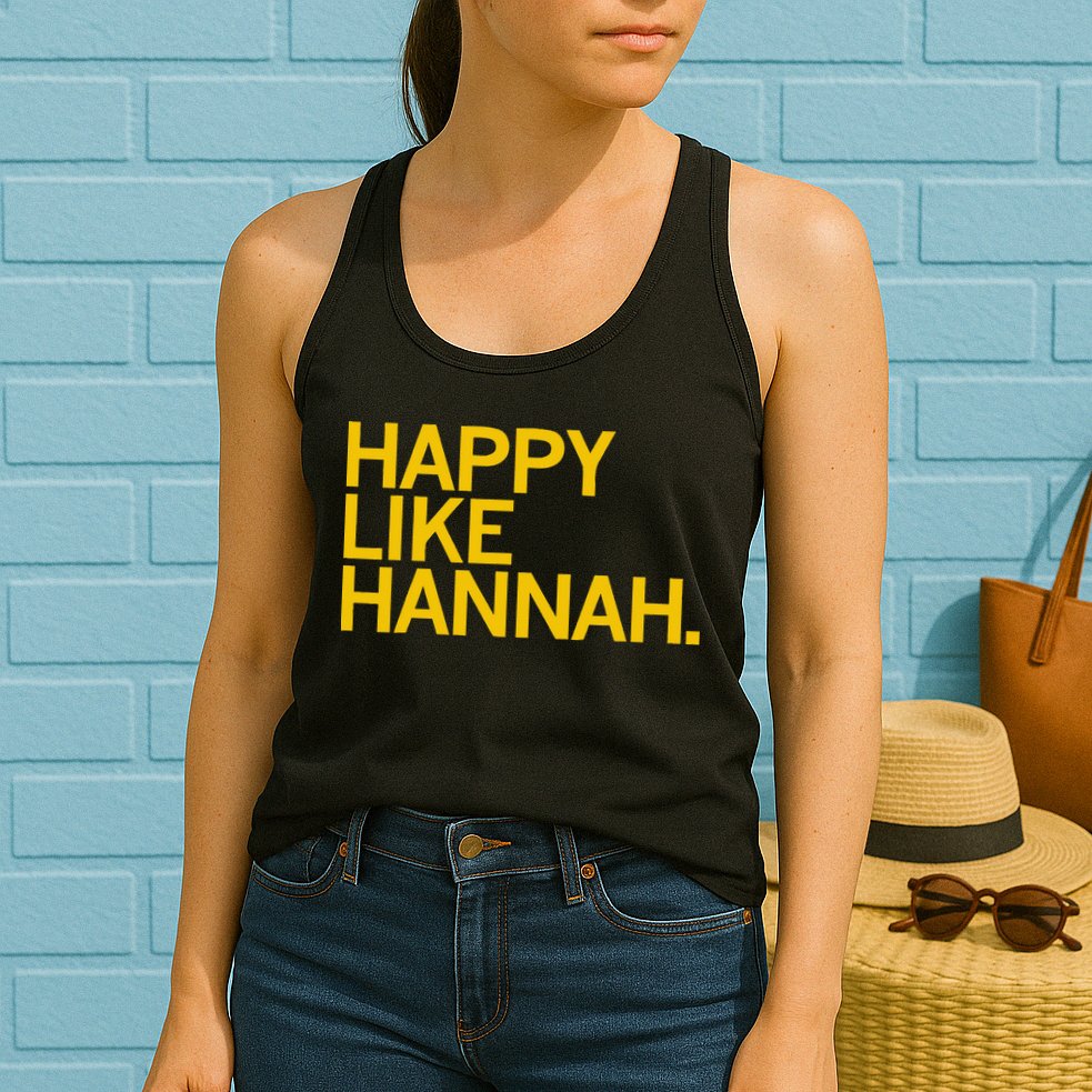 Happy Like Hannah Womens Tank Top
