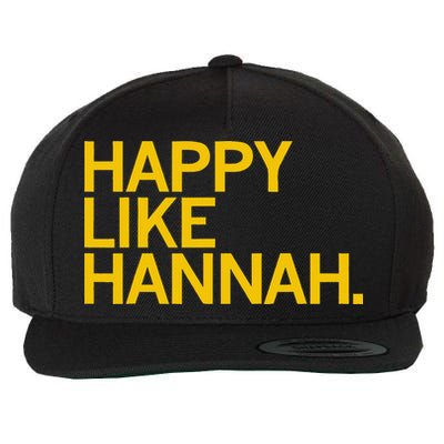 Happy Like Hannah Wool Snapback Cap