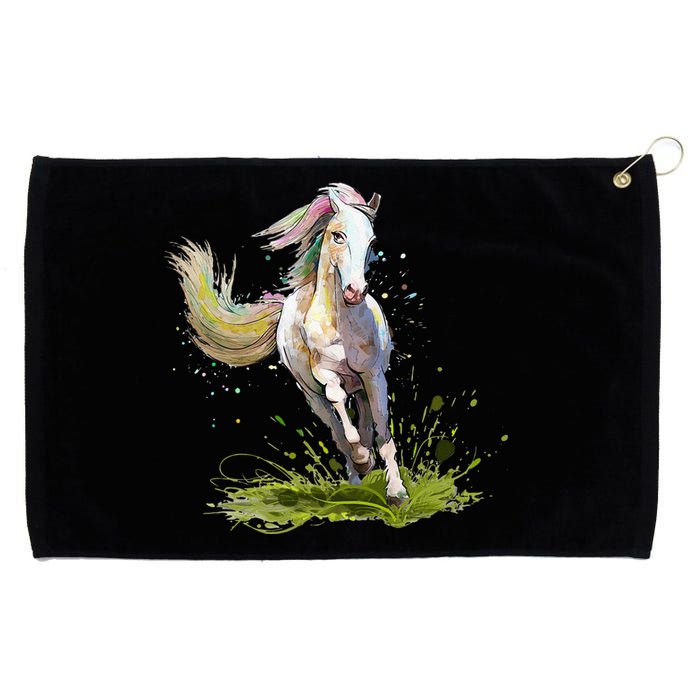 Horse Lover Horseback Riding Equestrian Horse Grommeted Golf Towel