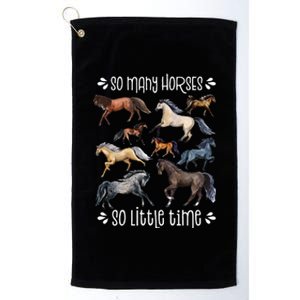 Horse Lover Horseback Riding Equestrian Horse Platinum Collection Golf Towel