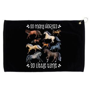 Horse Lover Horseback Riding Equestrian Horse Grommeted Golf Towel