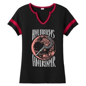 Hail Libertas Hail Reaper Red Howler Ladies Halftime Notch Neck Tee