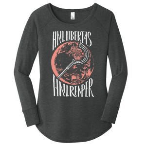 Hail Libertas Hail Reaper Red Howler Women's Perfect Tri Tunic Long Sleeve Shirt