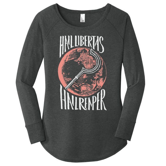 Hail Libertas Hail Reaper Red Howler Women's Perfect Tri Tunic Long Sleeve Shirt