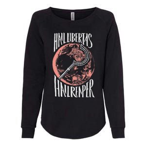 Hail Libertas Hail Reaper Red Howler Womens California Wash Sweatshirt