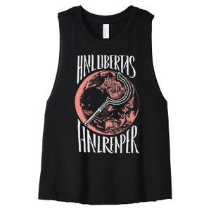 Hail Libertas Hail Reaper Red Howler Women's Racerback Cropped Tank