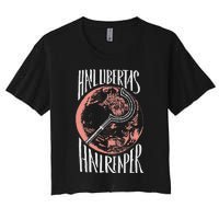 Hail Libertas Hail Reaper Red Howler Women's Crop Top Tee