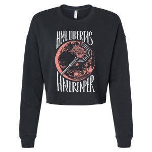 Hail Libertas Hail Reaper Red Howler Cropped Pullover Crew