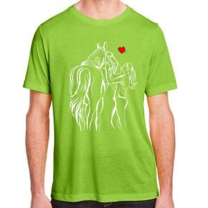 Horse Lover Horseback Riding Cute Gift Adult ChromaSoft Performance T-Shirt