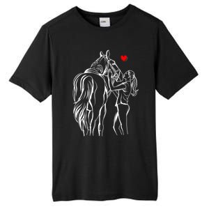 Horse Lover Horseback Riding Cute Gift Tall Fusion ChromaSoft Performance T-Shirt