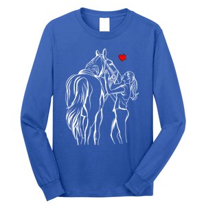 Horse Lover Horseback Riding Cute Gift Long Sleeve Shirt