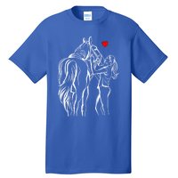 Horse Lover Horseback Riding Cute Gift Tall T-Shirt