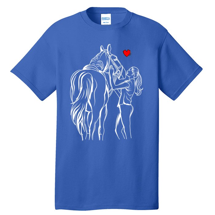 Horse Lover Horseback Riding Cute Gift Tall T-Shirt