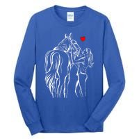 Horse Lover Horseback Riding Cute Gift Tall Long Sleeve T-Shirt