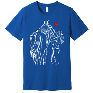 Horse Lover Horseback Riding Cute Gift Premium T-Shirt