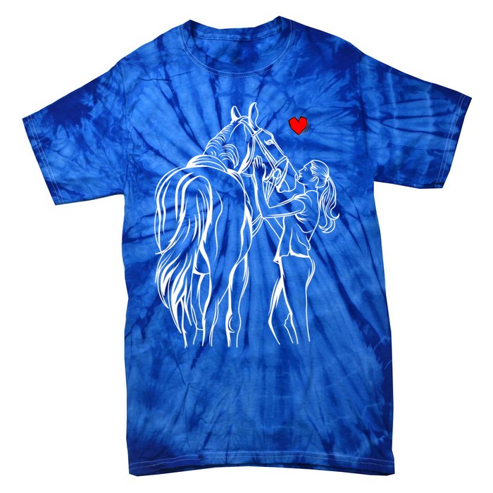 Horse Lover Horseback Riding Cute Gift Tie-Dye T-Shirt