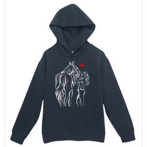 Horse Lover Horseback Riding Cute Gift Urban Pullover Hoodie