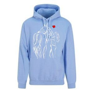 Horse Lover Horseback Riding Cute Gift Unisex Surf Hoodie