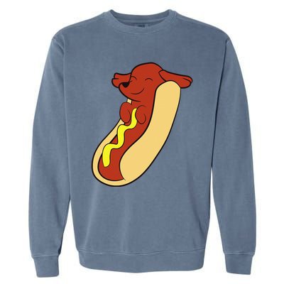 Hotdog Lover Hotdog Dachshund Hot Dog Garment-Dyed Sweatshirt