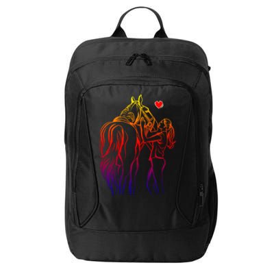 Horse Lover Horseback Riding Gift City Backpack