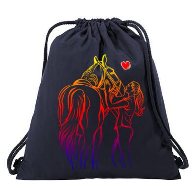 Horse Lover Horseback Riding Gift Drawstring Bag